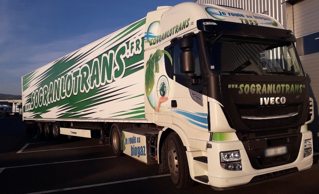 Transports Namysl camion ecologique au biogaz