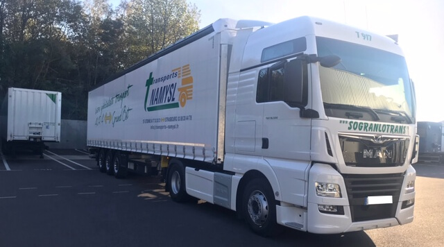 Transports Namysl camion remorque